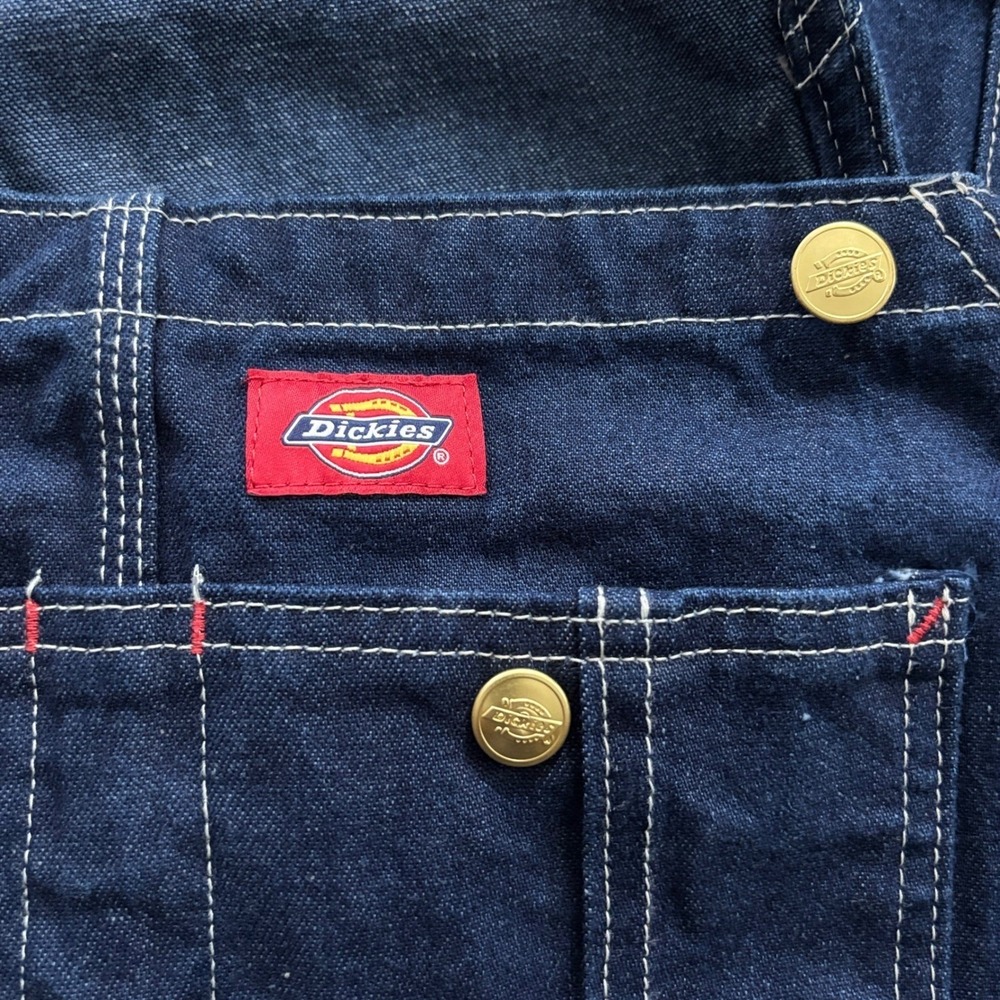 Dickies Overalls Work Men's Size 46x30 100% Cotton Farmer Rancher Bib Carpenter - Picture 4 of 10